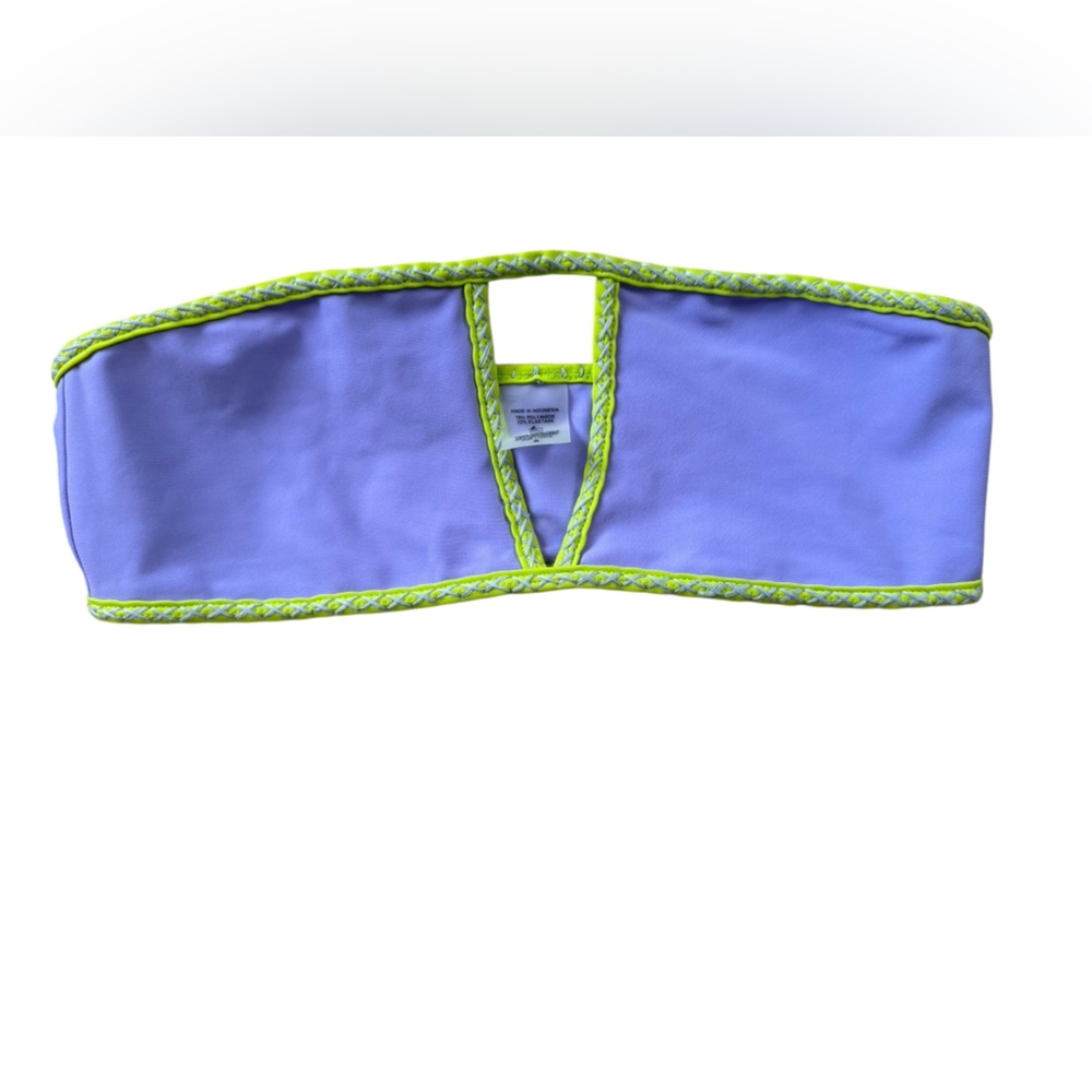 Beach Bunny Purple and Green Bikini top